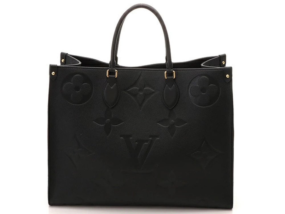 LOUIS VUITTON Bag Tote On The Go Monogram Empreinte Noir Black SS